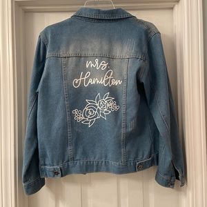 Bridal denim jacket